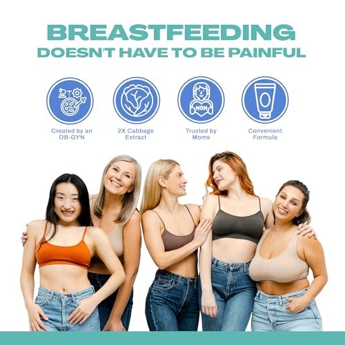 CaboCréme Extra Strength Cabbage Breast Cream - 2X Strength for Engorgement Relief and Breastfeeding Weaning Support - Dry Up Breast Milk - OB-GYN Created & Breastfeeding Mother-Approved - 2 oz Avelisse