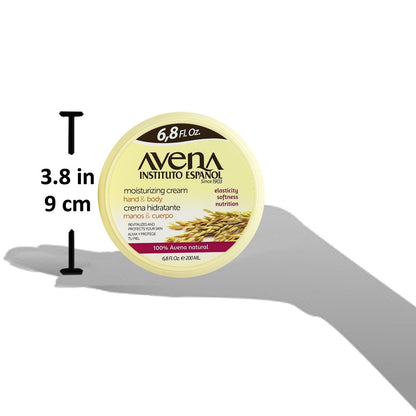 Avena Instituto Espanol Moisturizing Cream for Hand & Body, Revitalizes and Protects Skin, 6.8 Fl Oz (Pack of 2)