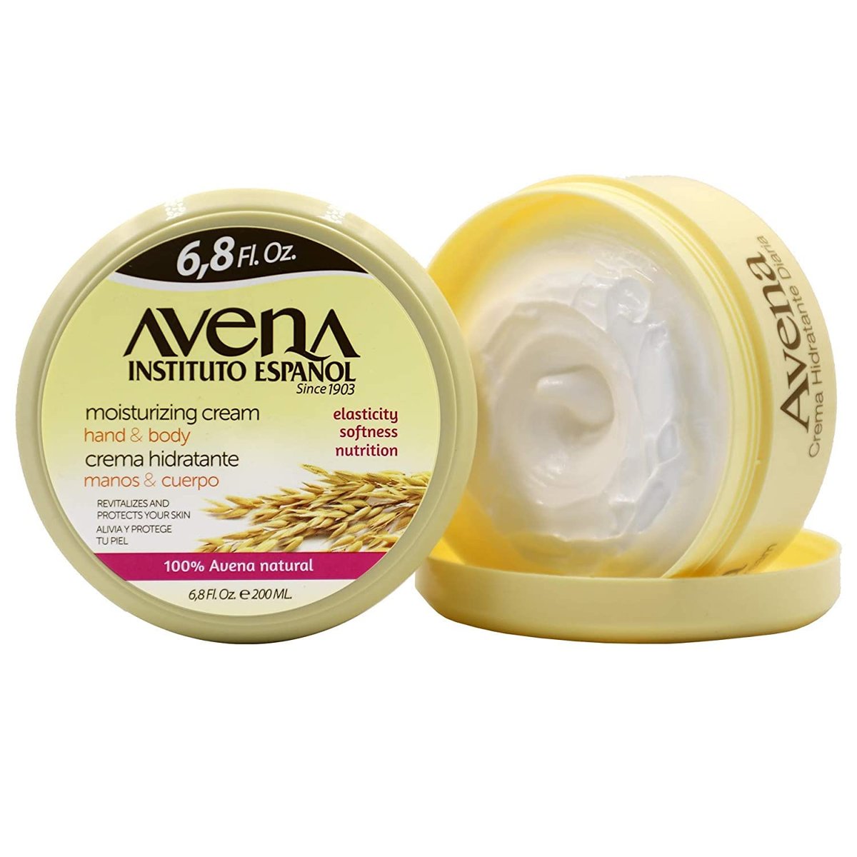 Avena Instituto Espanol Moisturizing Cream for Hand & Body, Revitalizes and Protects Skin, 6.8 Fl Oz (Pack of 2) - görsel 3