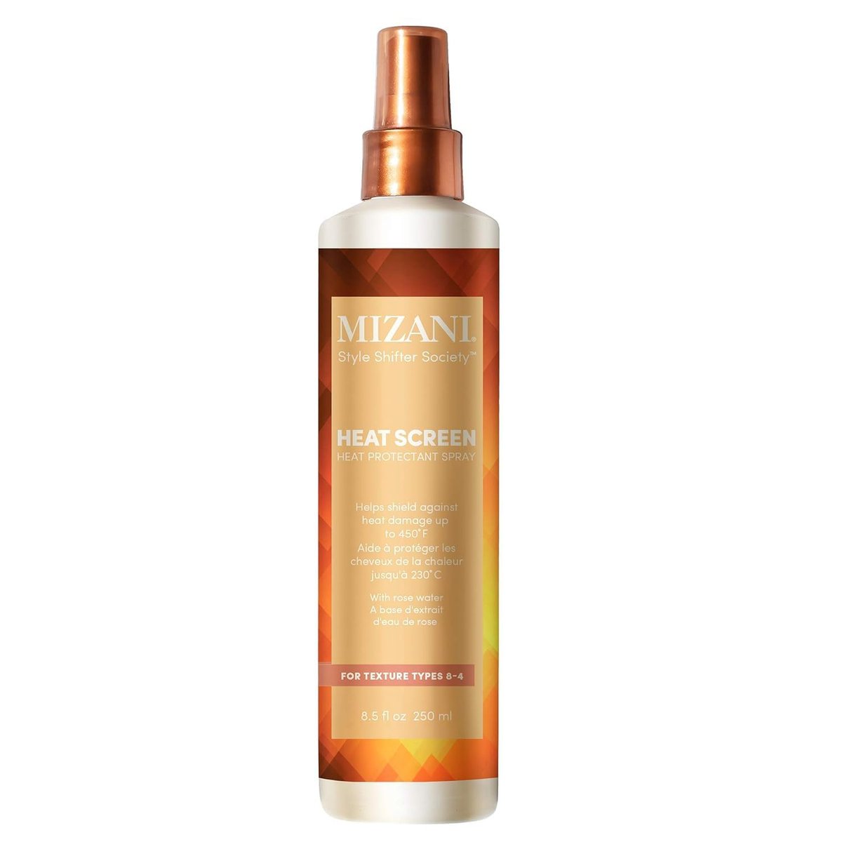 Mizani Style Shifter Society Heat Screen Heat Protectant Spray - Anti-Frizz & Glossy Shiny Finish for Textured, Curly, and Coily Hair Avelisse