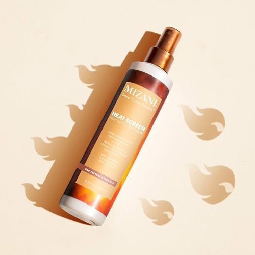 Mizani Style Shifter Society Heat Screen Heat Protectant Spray - Anti-Frizz & Glossy Shiny Finish for Textured, Curly, and Coily Hair Avelisse