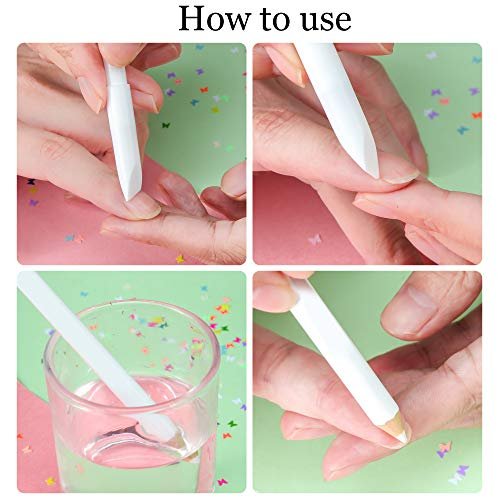 Maitys 2-in-1 Nail Whitening Pencil & Cuticle Pusher – DIY Manicure Nail Whitening Pen (1 Pack) - görsel 6