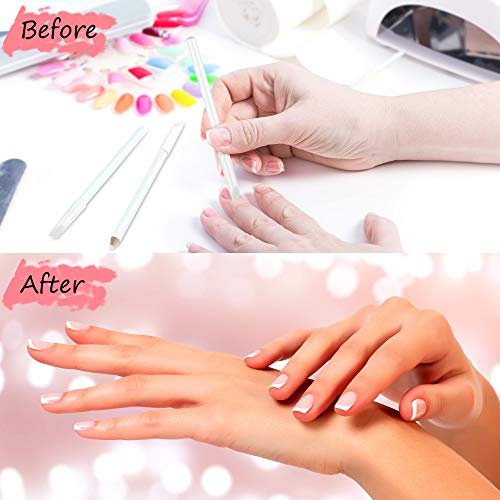 Maitys 2-in-1 Nail Whitening Pencil with Cuticle Pusher (2 Pack) - DIY Manicure Essential - görsel 12