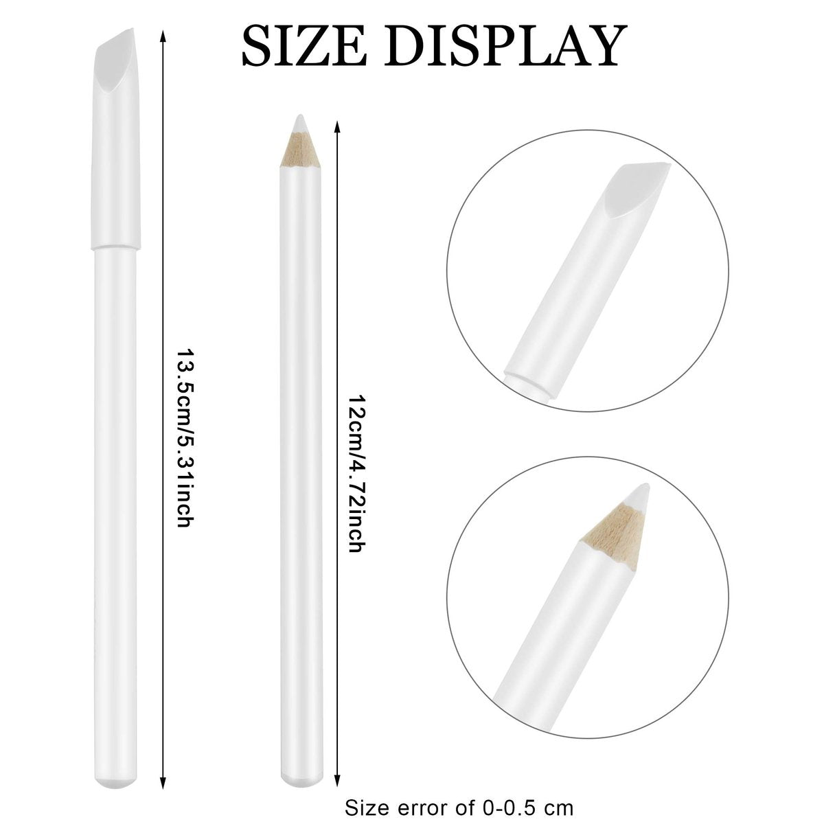 Maitys 2-in-1 Nail Whitening Pencil & Cuticle Pusher – DIY Manicure Nail Whitening Pen (1 Pack) - görsel 3