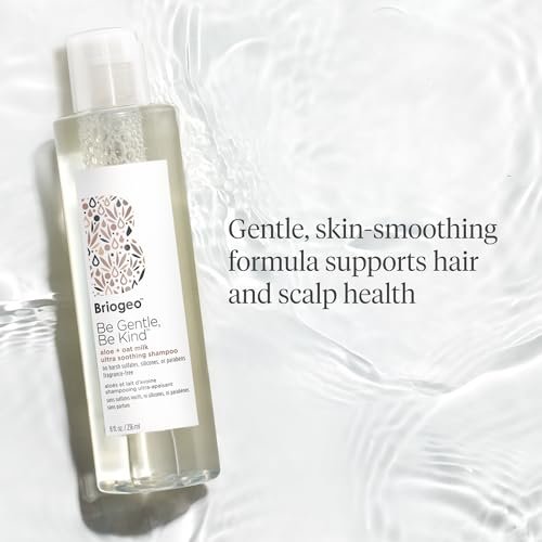 Briogeo Be Gentle, Be Kind Aloe + Oat Milk Ultra Soothing Shampoo - Fragrance-Free Sulfate-Free Shampoo for Sensitive Scalp & Hair - Vegan & Cruelty-Free - 8 fl oz - görsel 8