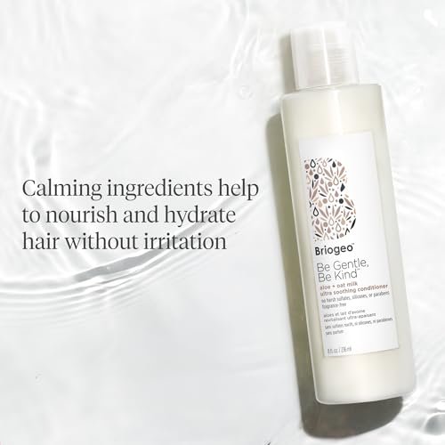 Briogeo Be Gentle, Be Kind Aloe + Oat Milk Ultra Soothing Conditioner - Fragrance-Free, Silicone-Free, Vegan & Cruelty-Free - 8 fl oz - görsel 8