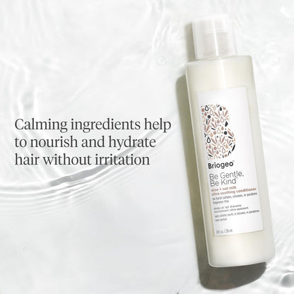 Briogeo Be Gentle, Be Kind Aloe + Oat Milk Ultra Soothing Conditioner - Fragrance-Free, Silicone-Free, Vegan & Cruelty-Free - 8 fl oz