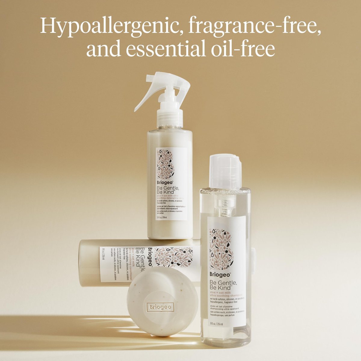 Briogeo Be Gentle, Be Kind Aloe + Oat Milk Ultra Soothing Conditioner - Fragrance-Free, Silicone-Free, Vegan & Cruelty-Free - 8 fl oz - görsel 9