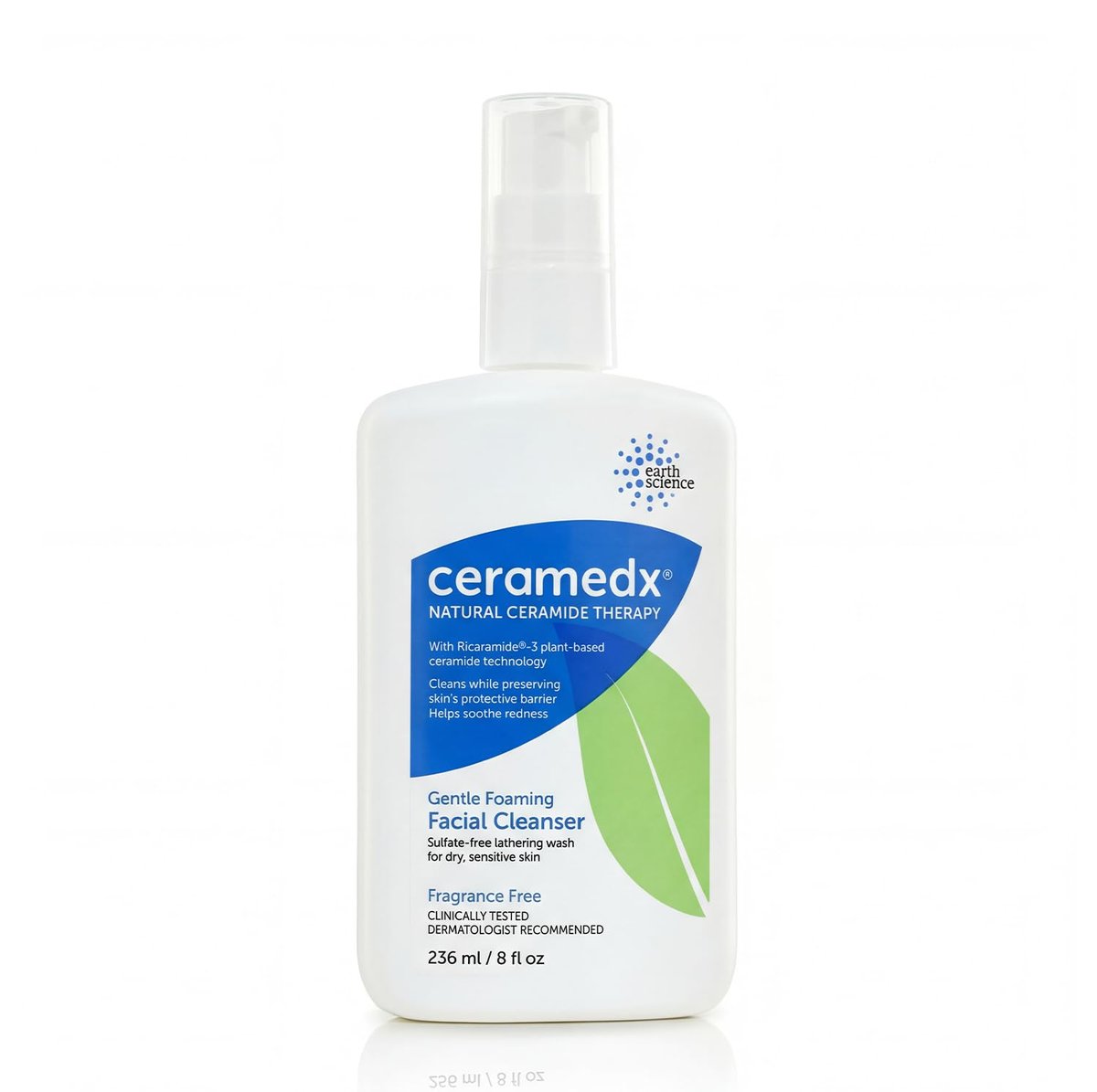 Ceramedx Gentle Foaming Facial Cleanser with Natural Ceramides for Dry, Sensitive Skin, Cruelty Free, Vegan & Fragrance Free, 8 fl oz Avelisse