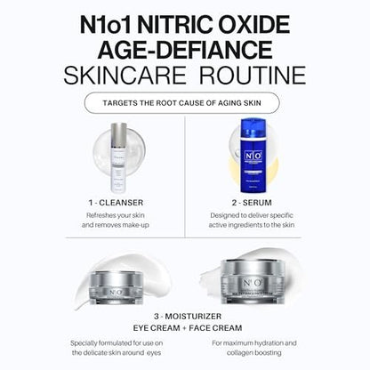 N1O1 Nitric Oxide Activating Serum with Antioxidants – Hydrating Face Serum, Decreases Wrinkles, Pore Minimizer, Improves Skin Texture, Helps Dark Spots, 1 Fl Oz (30ml) Avelisse