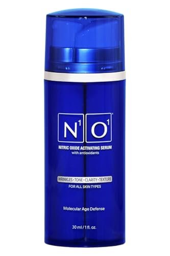 N1O1 Nitric Oxide Activating Serum with Antioxidants – Hydrating Face Serum, Decreases Wrinkles, Pore Minimizer, Improves Skin Texture, Helps Dark Spots, 1 Fl Oz (30ml) Avelisse