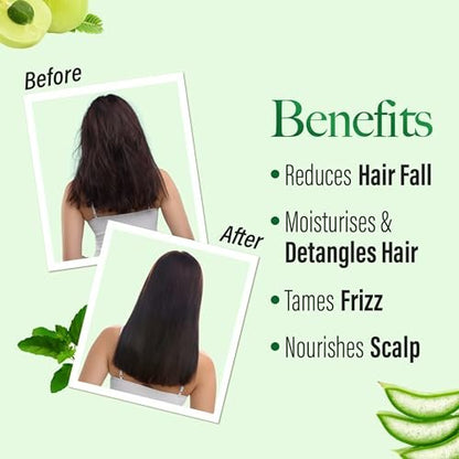 KESH KING Anti-Hairfall Conditioner with 21 Natural Herbs & Aloe Vera - Frizz Control & Moisturizing Conditioner for Nourished Hair, 6.76 Fl Oz