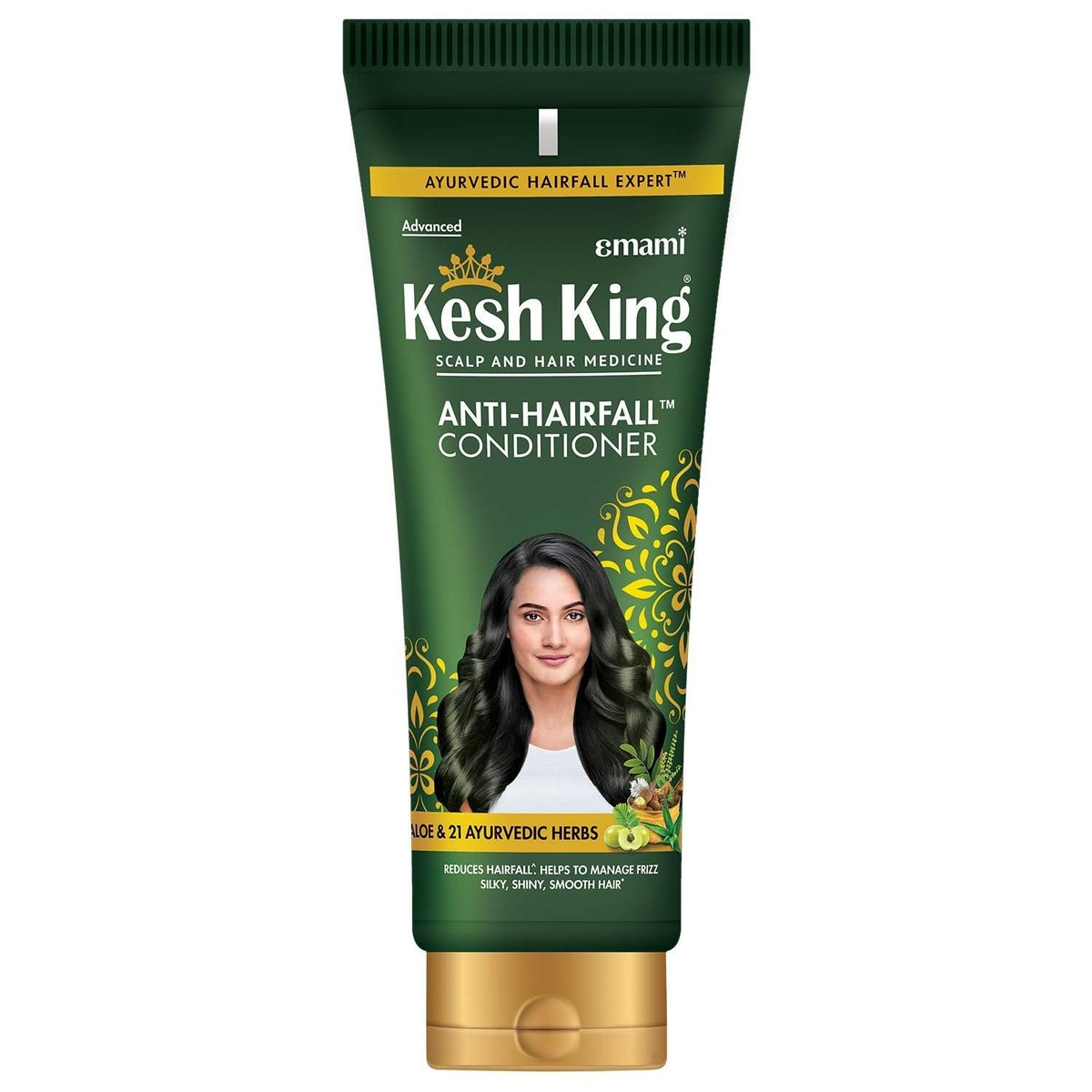 KESH KING Anti-Hairfall Conditioner with 21 Natural Herbs & Aloe Vera - Frizz Control & Moisturizing Conditioner for Nourished Hair, 6.76 Fl Oz - görsel 1