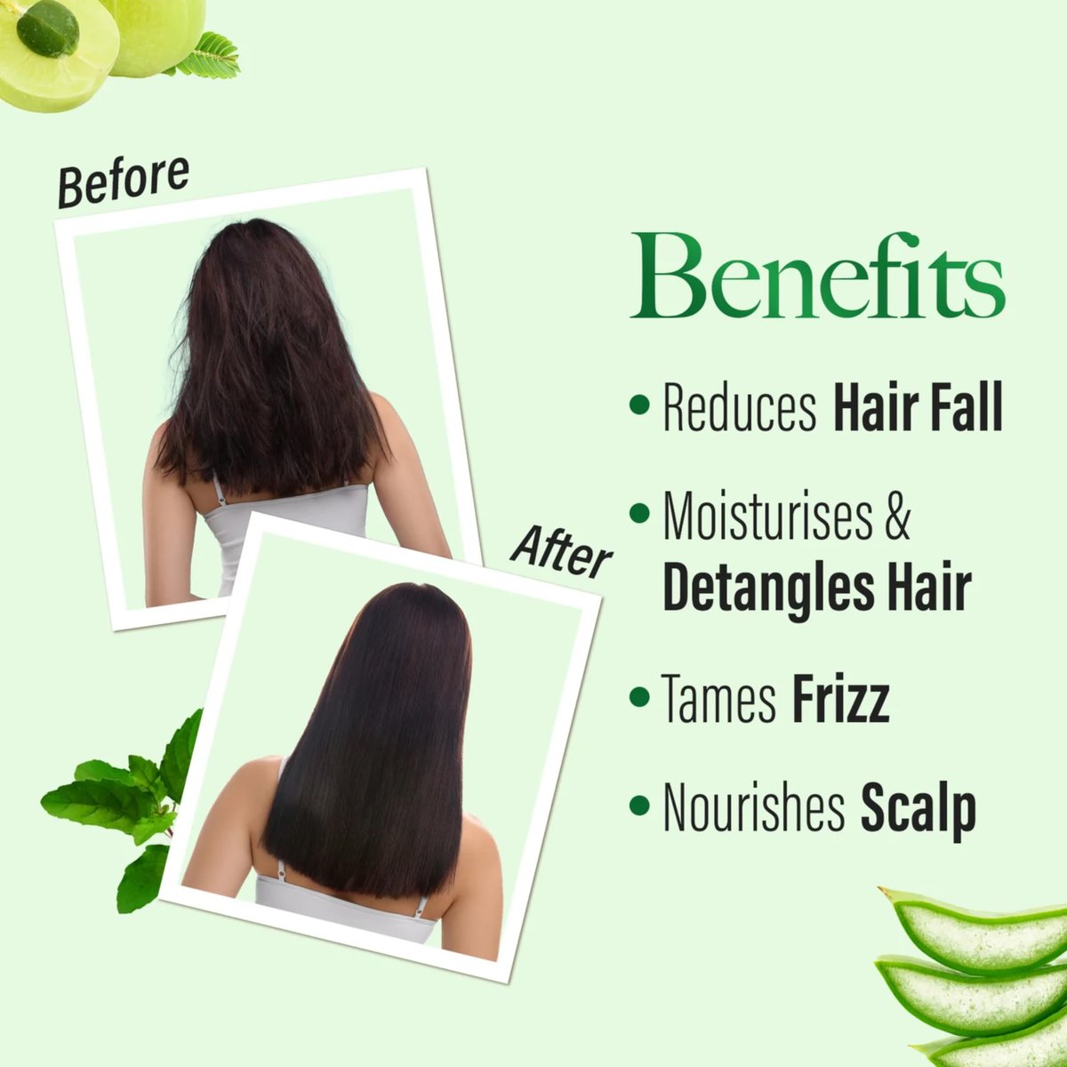 KESH KING Anti-Hairfall Conditioner with 21 Natural Herbs & Aloe Vera - Frizz Control & Moisturizing Conditioner for Nourished Hair, 6.76 Fl Oz - görsel 7