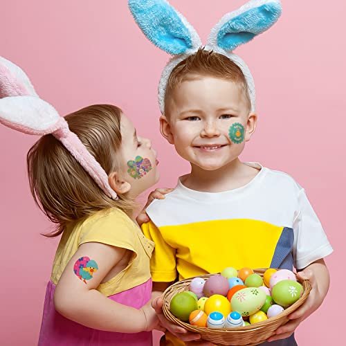 144 Pack Easter Temporary Tattoos for Kids – Fun Egg Fillers & Basket Stuffers by ArtCreativity - görsel 10