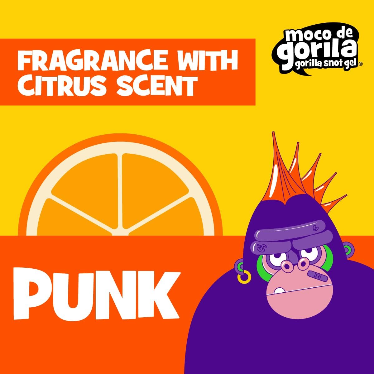 Moco de Gorila Punk Hair Styling Gel - Long-Lasting High Fixation, Reactivatable, 3-Pack of 9.52 oz Each (3 Jars) - görsel 5