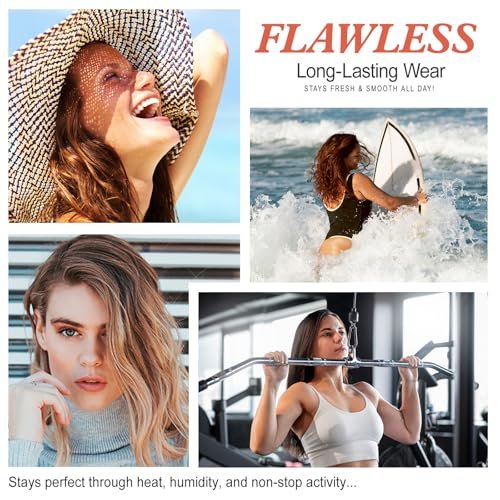 2-Pack Flawless Colour Changing Warm Skin Tone Foundation - Natural Blending, Moisturizing, Long Lasting Waterproof Liquid Foundation with SPF 15 for Face Makeup - görsel 6