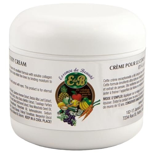Essence de Beaute Collagen + Vitamin E Face & Body Cream – 4 oz Daily Moisturizer Avelisse