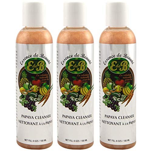 E de B Essence de Beaute Papaya Cleanser 6oz (3 Pack) – Gentle Face Wash for Radiant Skin - görsel 2