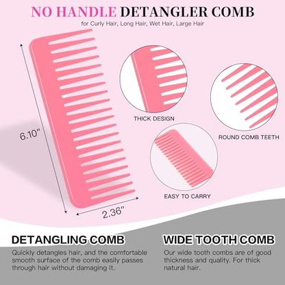 3D Bomb Curl Hair Brush - 360° Round Styling Brush, Detangling Hairbrush with Wide Tooth Comb for Curly, Long, Wet & Dry Hair