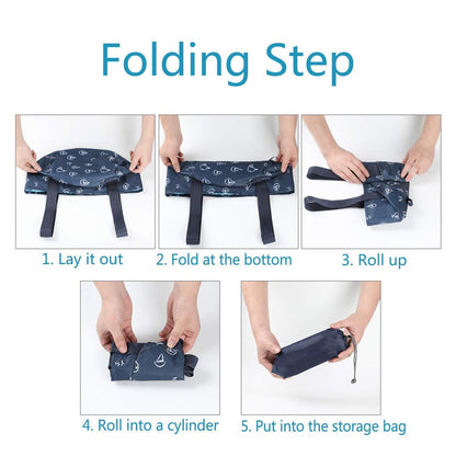 Collapsible Foot Soaking Bucket - Portable Travel Foot Bath Tub for Pedicure, Camping, and Home Use - Navy Blue