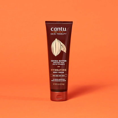 Cantu Therapy Cocoa Butter Hydrating Body Cream for Very Dry Skin, 8.5 oz