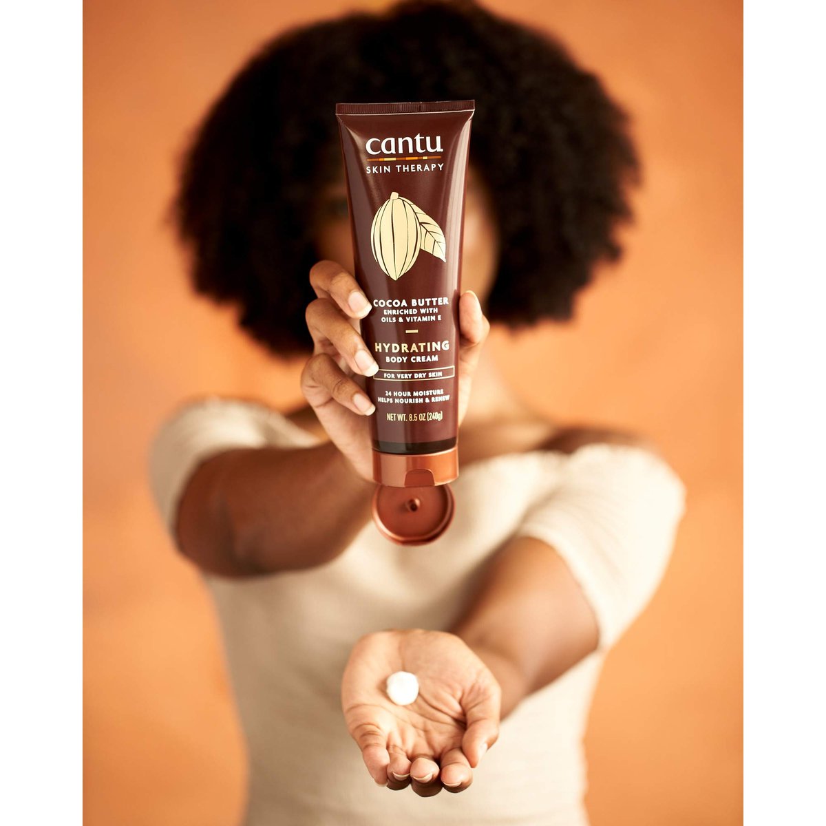 Cantu Therapy Cocoa Butter Hydrating Body Cream for Very Dry Skin, 8.5 oz - görsel 4