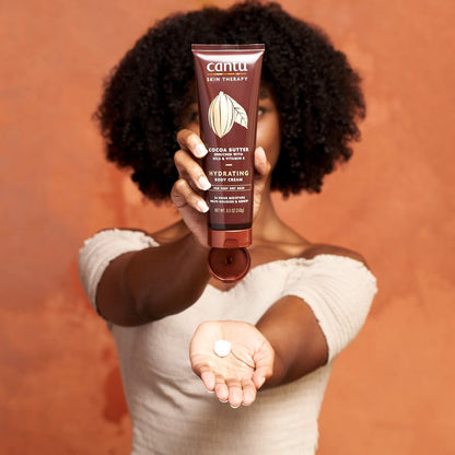 Cantu Therapy Cocoa Butter Hydrating Body Cream for Very Dry Skin, 8.5 oz