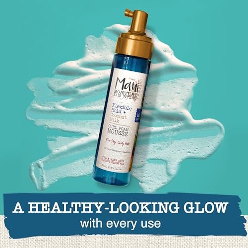 Maui Moisture Flexible Hold + Coconut Milk Curl Foam Mousse for Curly Hair Styling, No Drying Alcohols, Parabens or Silicone, 8.5oz - görsel 4
