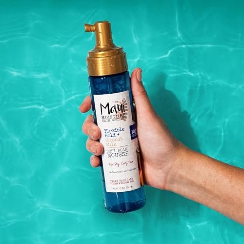 Maui Moisture Flexible Hold + Coconut Milk Curl Foam Mousse for Curly Hair Styling, No Drying Alcohols, Parabens or Silicone, 8.5oz - görsel 16