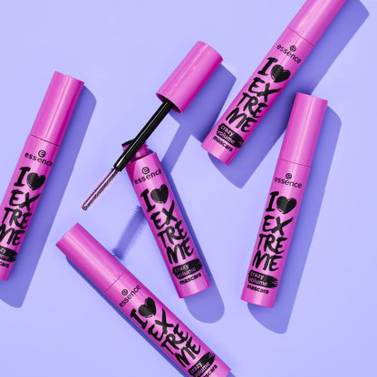 essence I Love Extreme Crazy Volume Mascara - Pack of 3 - Vegan & Cruelty Free, Paraben-Free, Extreme Black Avelisse