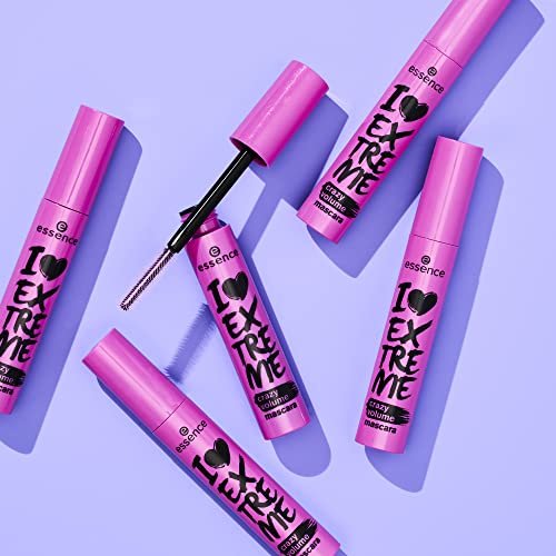 essence I Love Extreme Crazy Volume Mascara - Pack of 3 - Vegan & Cruelty Free, Paraben-Free, Extreme Black Avelisse
