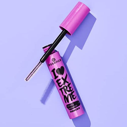 essence I Love Extreme Crazy Volume Mascara - Pack of 3 - Vegan & Cruelty Free, Paraben-Free, Extreme Black Avelisse