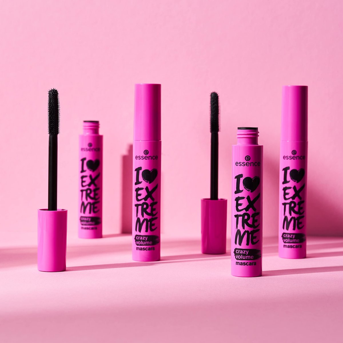 essence I Love Extreme Crazy Volume Mascara - Pack of 3 - Vegan & Cruelty Free, Paraben-Free, Extreme Black Avelisse