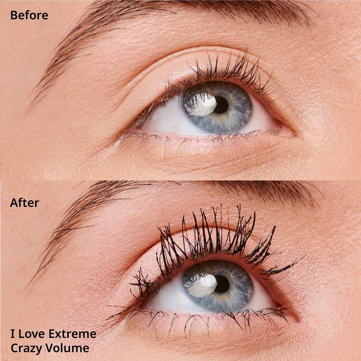 essence I Love Extreme Crazy Volume Mascara - Pack of 3 - Vegan & Cruelty Free, Paraben-Free, Extreme Black Avelisse