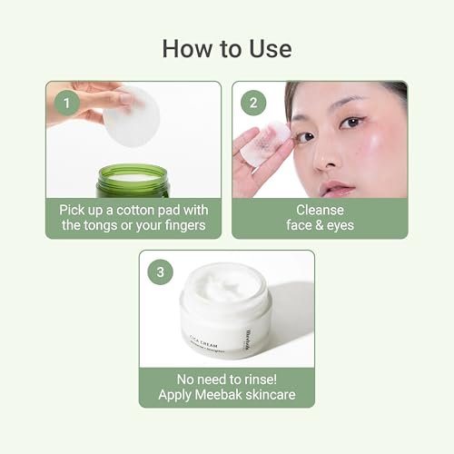 Meebak Cica Cleansing Water Pads - Korean Micellar Makeup Remover Wipes for Sensitive Skin, 80 Count - Hydrating & Calming Exfoliating Toner Pads for Glass Skin - görsel 13