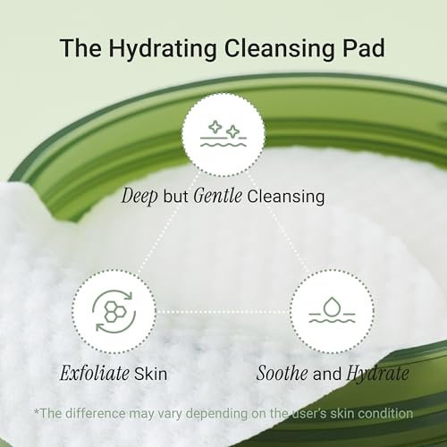 Meebak Cica Cleansing Water Pads - Korean Micellar Makeup Remover Wipes for Sensitive Skin, 80 Count - Hydrating & Calming Exfoliating Toner Pads for Glass Skin - görsel 3