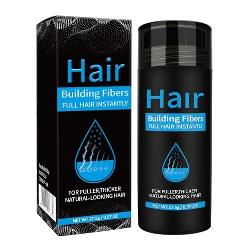 Dark Brown Hair Building Fibers - Instant Hair Thickening Fibers for Thinning Hair & Bald Spots, 0.97 oz - görsel 1