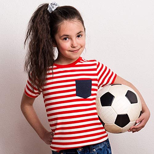 Syhood 16 Pieces Soccer Hair Scrunchies - Velvet Hair Ties for Girls, Women, Players & Coaches - Sporty Ponytail Holders for Teams - görsel 8