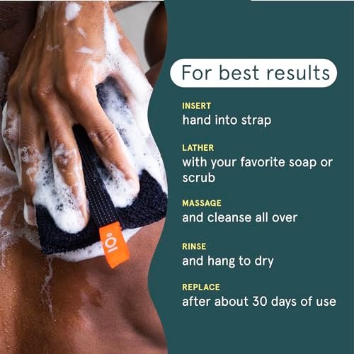 Cleanlogic Sport Exfoliating Body Scrubber – Large Exfoliator for Athletes, Daily Skincare Routine, 3 Count - görsel 10
