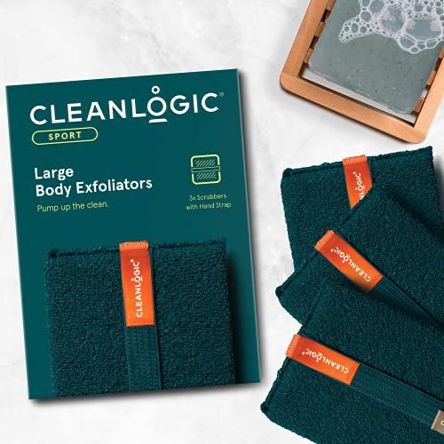 Cleanlogic Sport Exfoliating Body Scrubber – Large Exfoliator for Athletes, Daily Skincare Routine, 3 Count - görsel 4