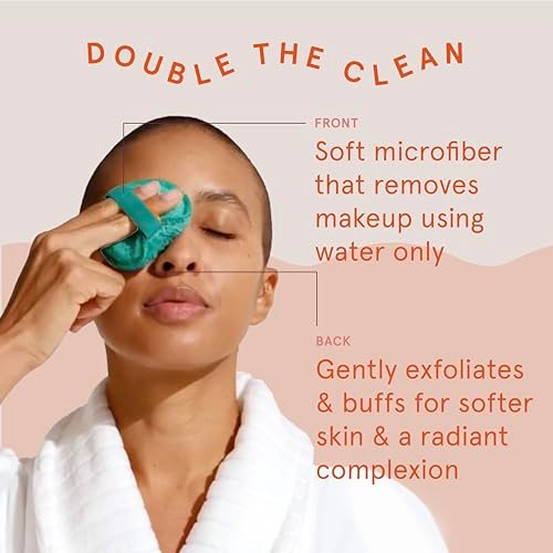 CleanLogic Bath & Body Exfoliating Dual-Texture Facial Pads – Face Sponges for Cleansing & Softening Sensitive Skin, Makeup Remover Pads, Assorted Colors, 9 Count Value Pack - görsel 14