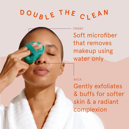 CleanLogic Bath & Body Exfoliating Dual-Texture Facial Pads – Face Sponges for Cleansing & Softening Sensitive Skin, Makeup Remover Pads, Assorted Colors, 9 Count Value Pack