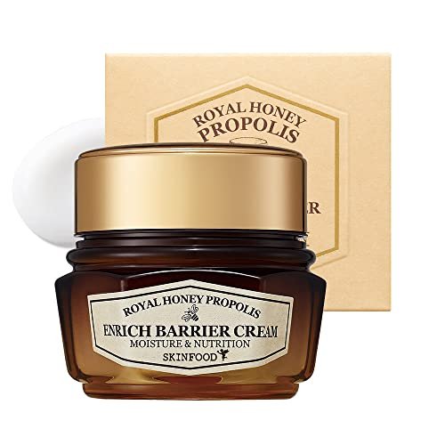 SKINFOOD Royal Honey Propolis Enrich Barrier Cream - 50% Black Bee Propolis & Royal Jelly Extract Face Cream - Propolis Serum for Skin - Royal Essence Facial Cream - 2.13 Fl. Oz (63 mL) Avelisse