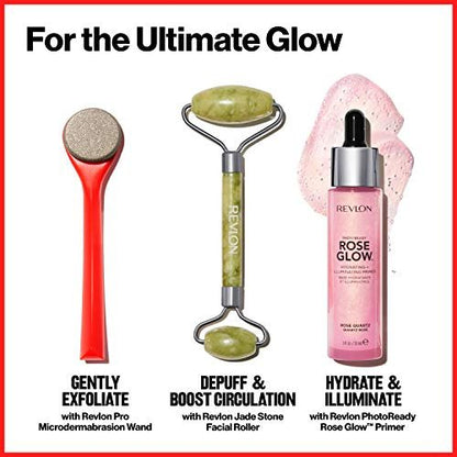Revlon Microdermabrasion Wand – Real Diamond Grit Exfoliator for Smooth, Radiant Skin