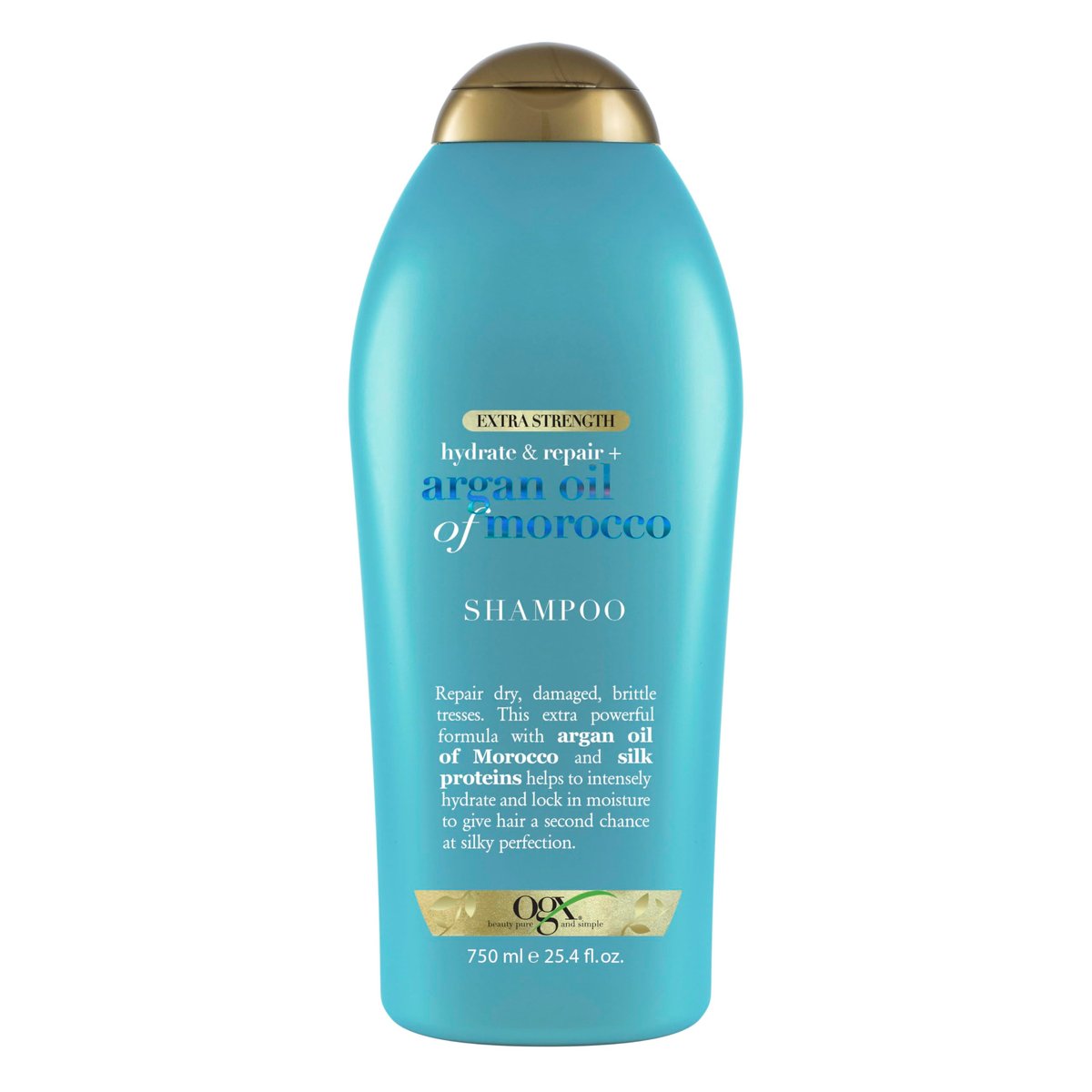 OGX Extra Strength Hydrate & Repair + Argan Oil of Morocco Shampoo for Dry, Damaged Hair - Paraben-Free, Sulfate-Free Surfactants, 25.4 Fl Oz Avelisse