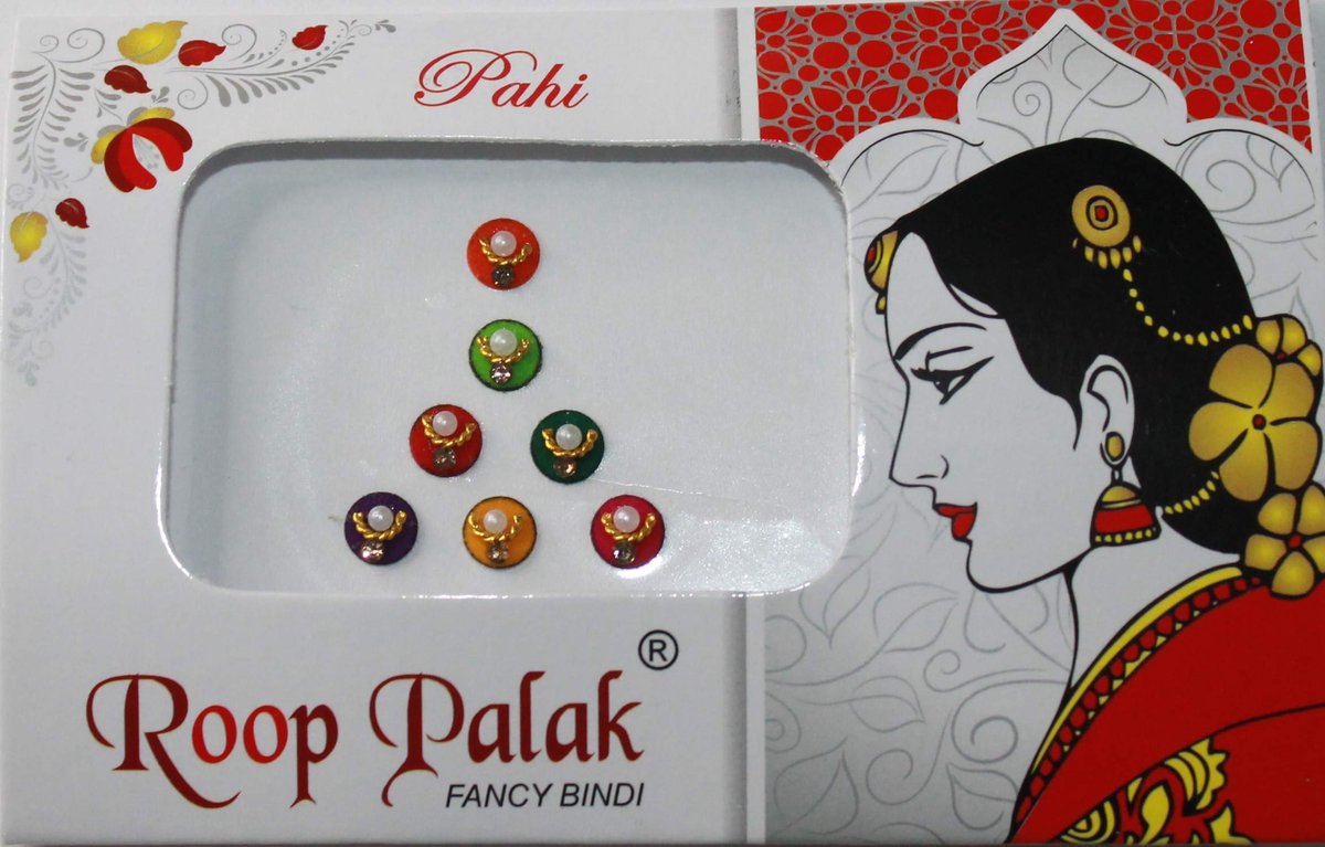 IS4A 10 Pack Bindi for Women - Multicolored Indian Bindi Stickers, Face Jewels & Forehead Decals - görsel 15