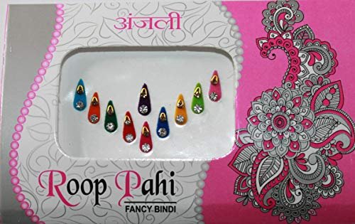 IS4A 10 Pack Bindi for Women - Multicolored Indian Bindi Stickers, Face Jewels & Forehead Decals - görsel 14