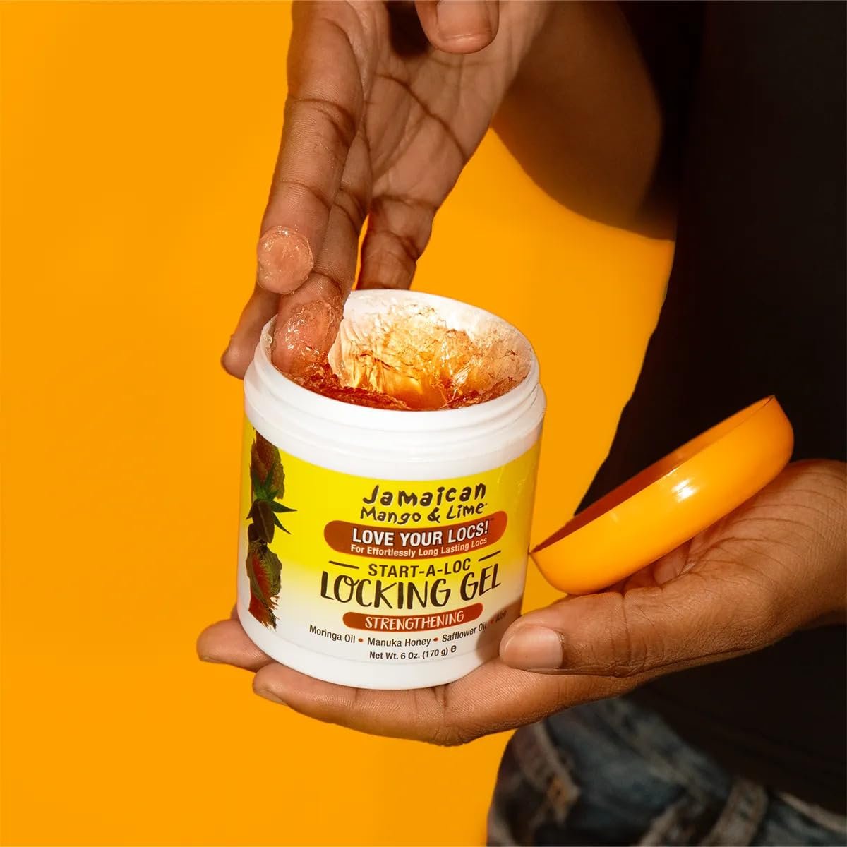 Jamaican Mango & Lime Start-A-Loc Locking Gel – No-Flake Firm Hold for Locs, Twists, Braids & Retwists – Strengthens Hair, and Hydrates Scalp (16 oz) - görsel 9