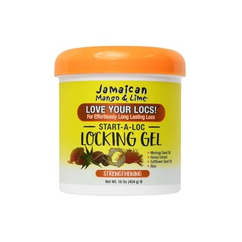 Jamaican Mango & Lime Start-A-Loc Locking Gel – No-Flake Firm Hold for Locs, Twists, Braids & Retwists – Strengthens Hair, and Hydrates Scalp (16 oz) - görsel 2